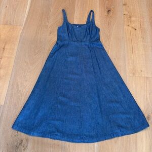 Old Navy Denim Midi Dress | M | Classic | Coastal | Preppy